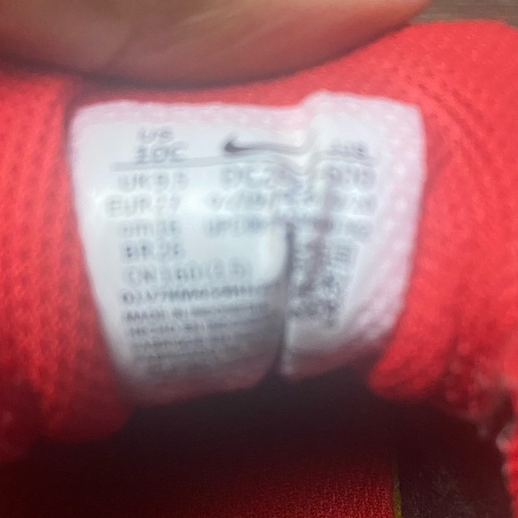 TODDLER Size 10c Nike Air Max LTR TD Chicago Red Retro - Picture 5 of 6